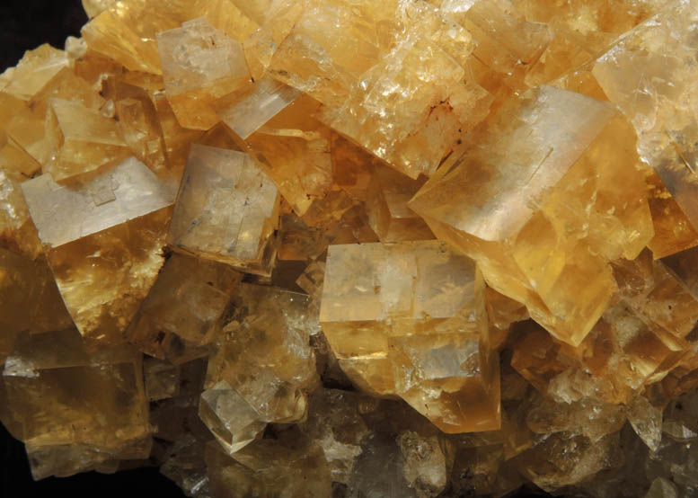 Fluorite (yellow) from Hilton Mine, Scordale, 4 km NE of Hilton, Cumbria, England