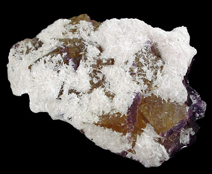 Barite on Fluorite from Cave-in-Rock District, Hardin County, Illinois