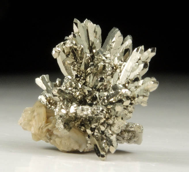 Pyrite with Siderite from Panasqueira Mine, Barroca Grande, 21 km. west of Fundao, Castelo Branco, Portugal