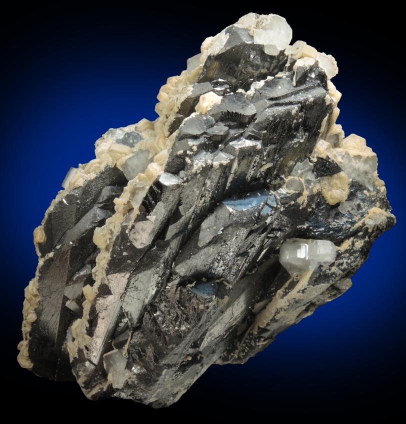 Ferberite, Siderite, Fluorapatite, Pyrite from Panasqueira Mine, Barroca Grande, 21 km. west of Fundao, Castelo Branco, Portugal