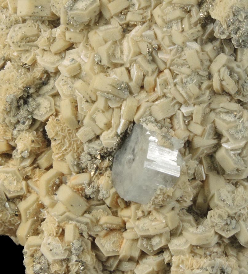 Ferberite, Siderite, Fluorapatite, Pyrite from Panasqueira Mine, Barroca Grande, 21 km. west of Fundao, Castelo Branco, Portugal