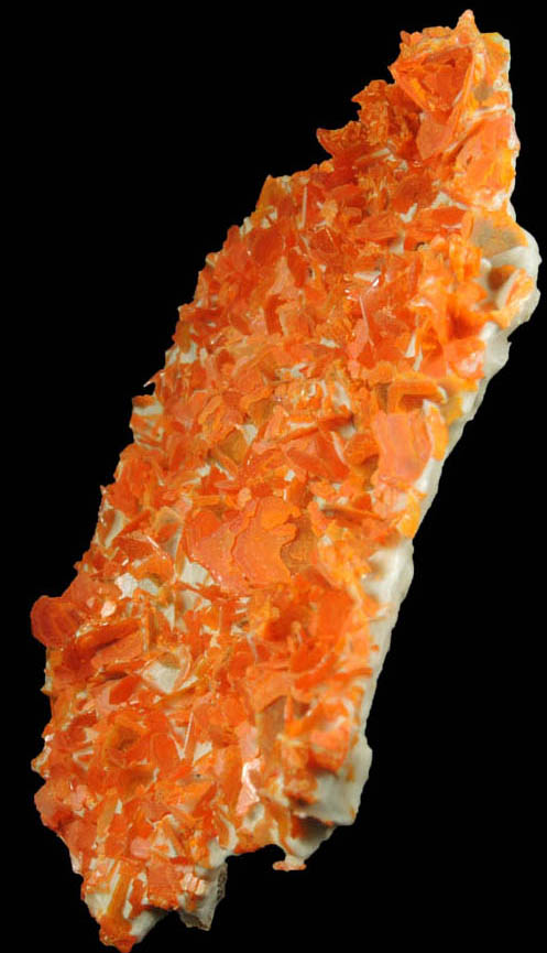 Wulfenite from Jianshan Mine, Kuruktag Mountains, 300 km southeast of rmqi, Shanshan County, Xinjiang Uygur Region, China