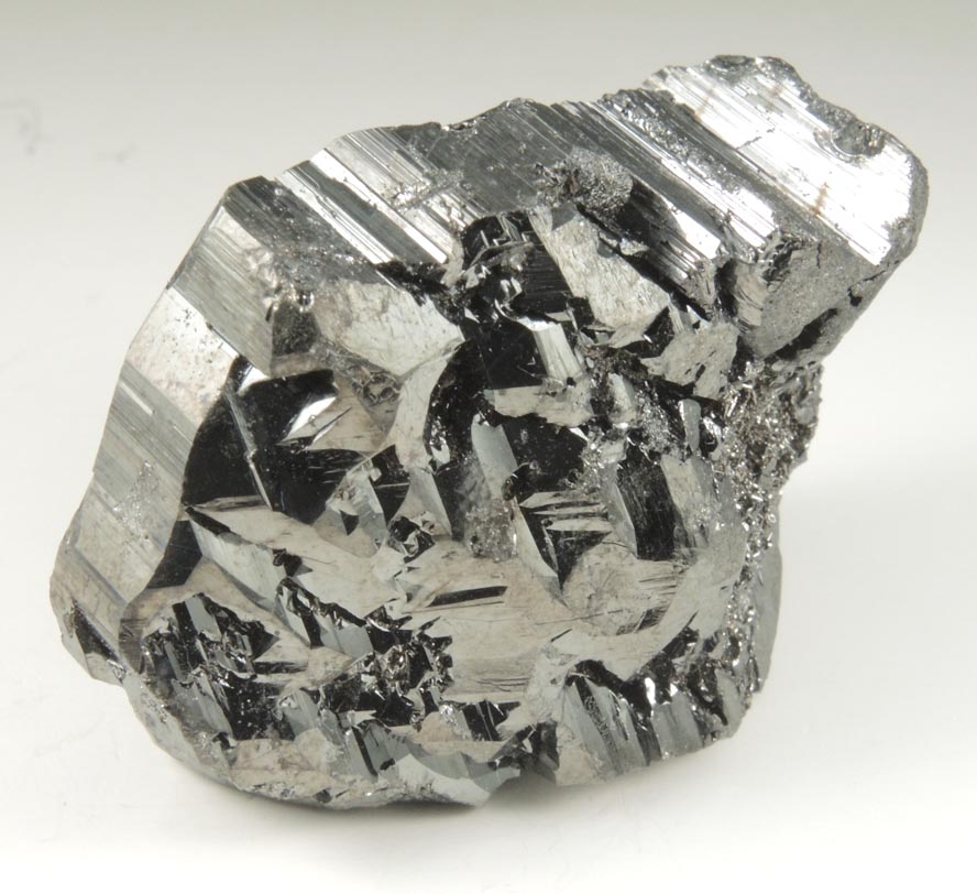 Bournonite (cyclic twinned crystals) with Boulangerite micros from Yaogangxian Mine, 32 km southeast of Chenzhou, Hunan, China