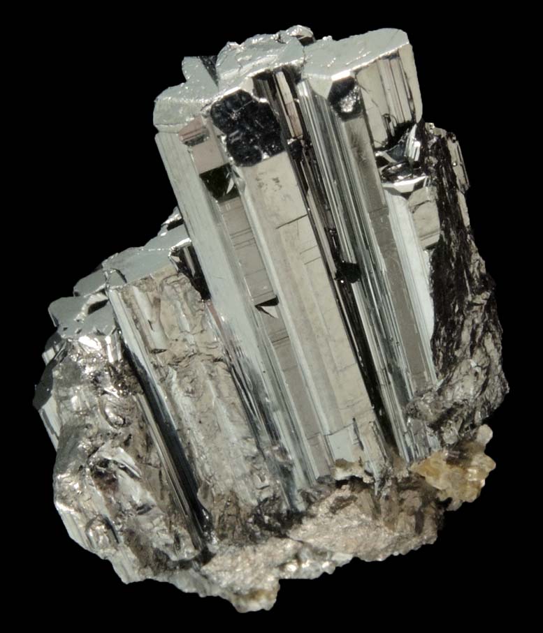 Bournonite (cyclic twinned crystals) from Yaogangxian Mine, 32 km southeast of Chenzhou, Hunan, China