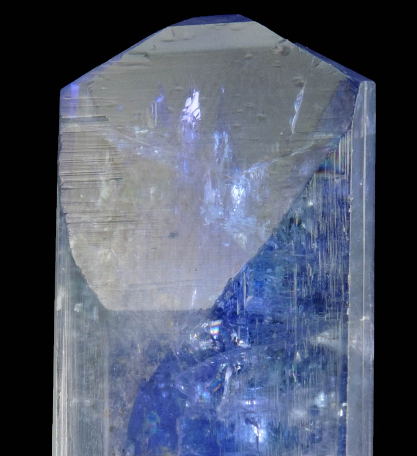 Tanzanite (blue-violet gem variety of Zoisite) from Karo Mine, Merelani Hills, western slope of Lelatama Mountains, Arusha Region, Tanzania (Type Locality for Tanzanite)