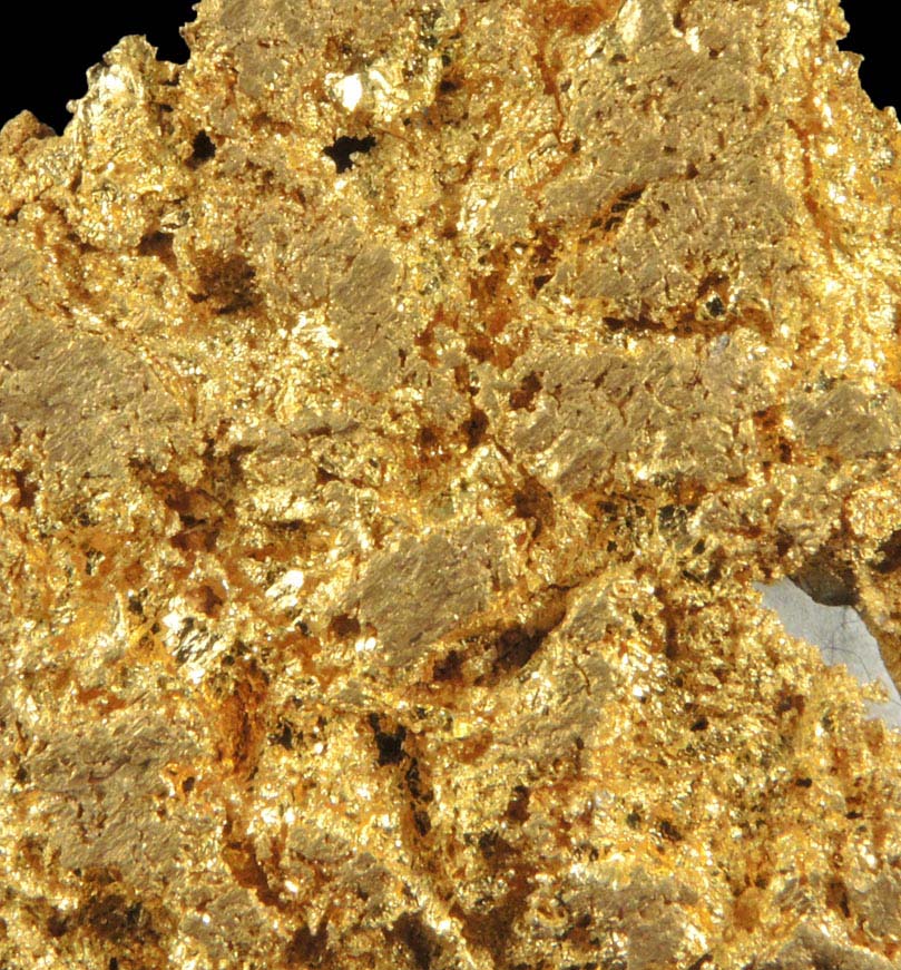 Gold (native gold) on Quartz from Mother Lode Belt, Tuolumne County, California