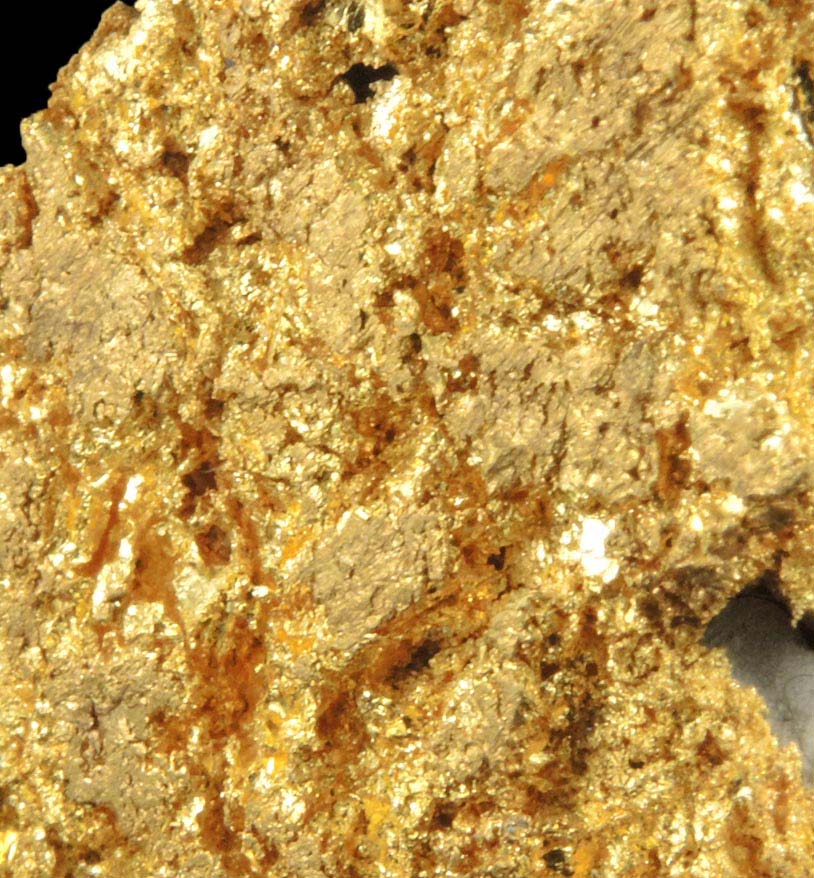 Gold (native gold) on Quartz from Mother Lode Belt, Tuolumne County, California