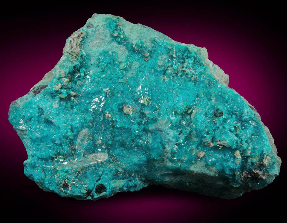 Dioptase and Chrysocolla with Quartz from Milpillas Mine, Cuitaca, Sonora, Mexico