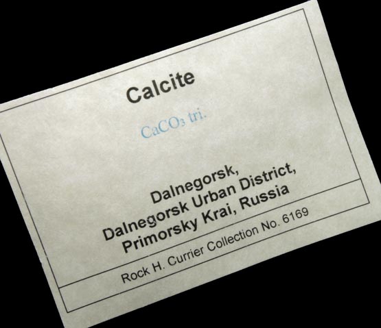 Calcite (internally zoned) from Dalnegorsk, Primorskiy Kray, Russia