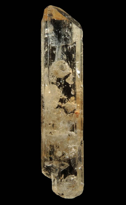 Topaz var. Imperial Topaz with unusual inclusions from Solwezi, North-Western Province, Zambia