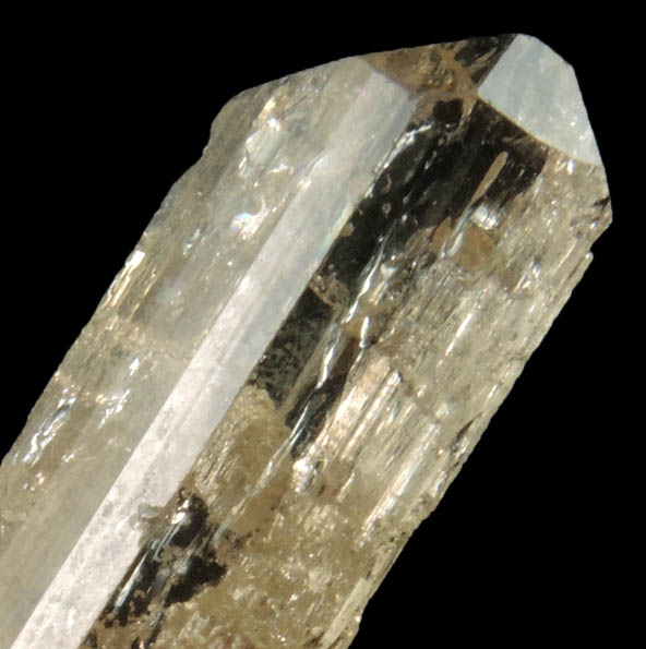 Topaz var. Imperial Topaz with unusual inclusions from Solwezi, North-Western Province, Zambia