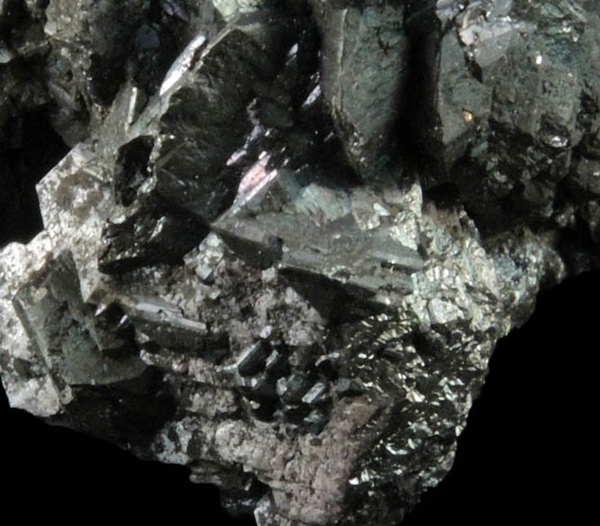 Chalcocite with Chalcopyrite-Bornite coating from Flambeau Mine, Ladysmith, Rusk County, Wisconsin