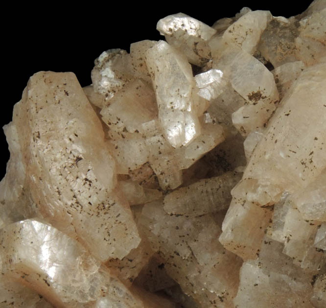 Heulandite from Upper New Street Quarry, Paterson, Passaic County, New Jersey