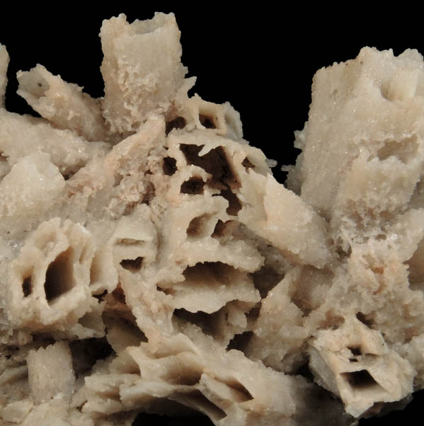 Quartz pseudomorphs after Glauberite from Upper Montclair, Essex County, New Jersey