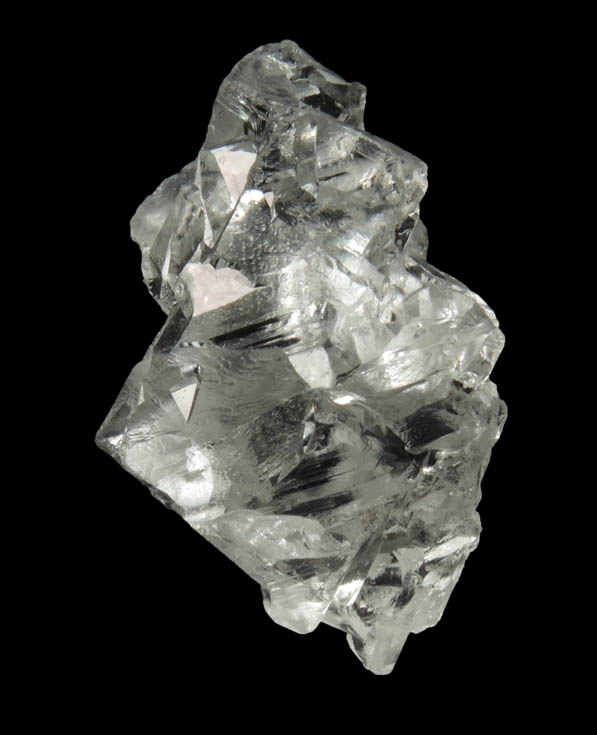 Quartz (doubly terminated complex crystal) from (Boulder Batholith?), Jefferson County, Montana