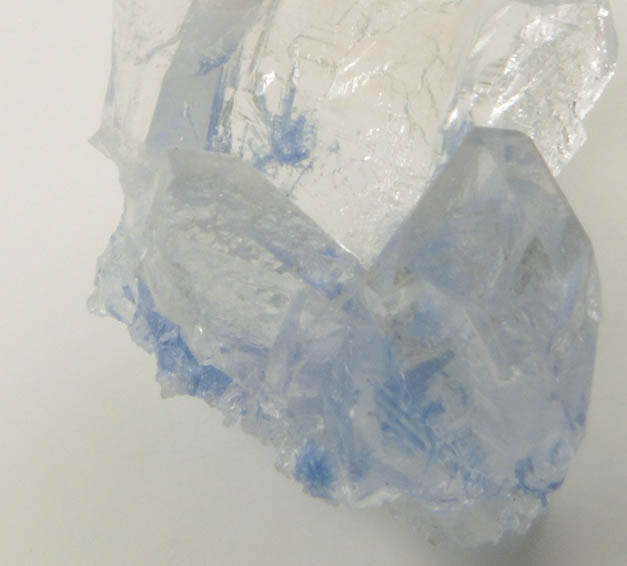 Quartz with Dumortierite inclusions from Vaca Morta Mine, Boquira, 20 km NW of Macabas, Bahia, Brazil