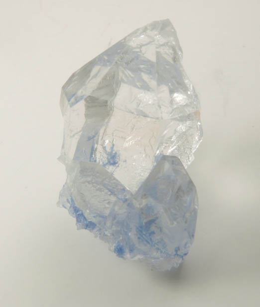 Quartz with Dumortierite inclusions from Vaca Morta Mine, Boquira, 20 km NW of Macabas, Bahia, Brazil