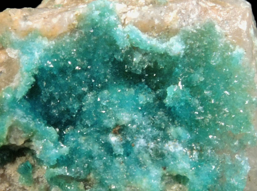 Turquoise crystals on Quartz from Bishop Mine, Lynch Station, Campbell County, Virginia