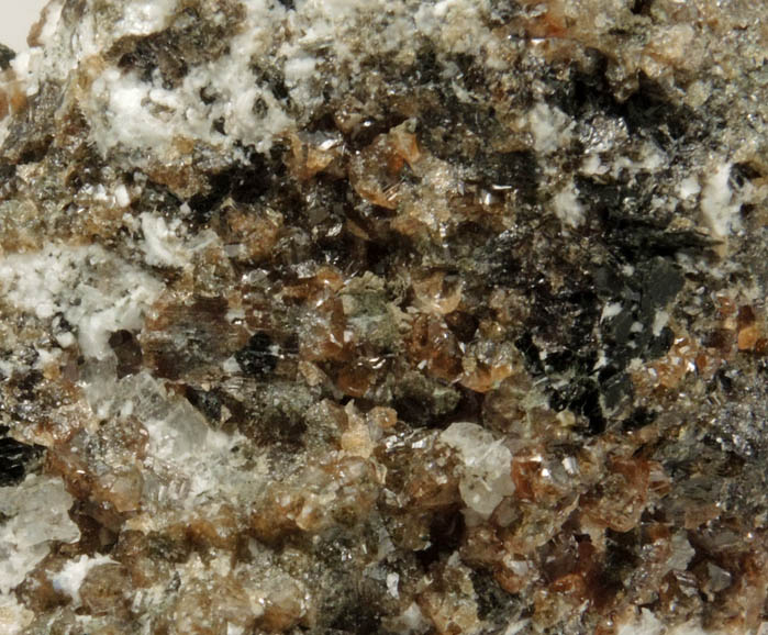 Garronite with Grossular from Islandmagee, County Antrim, Norther Ireland