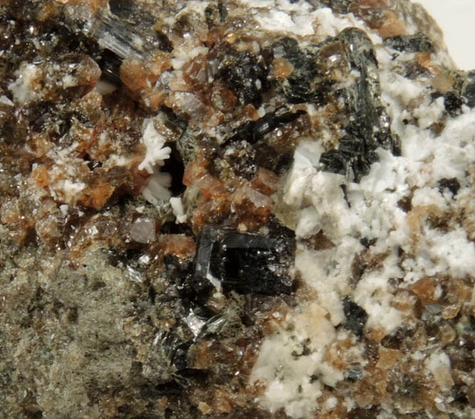 Garronite with Grossular from Islandmagee, County Antrim, Norther Ireland