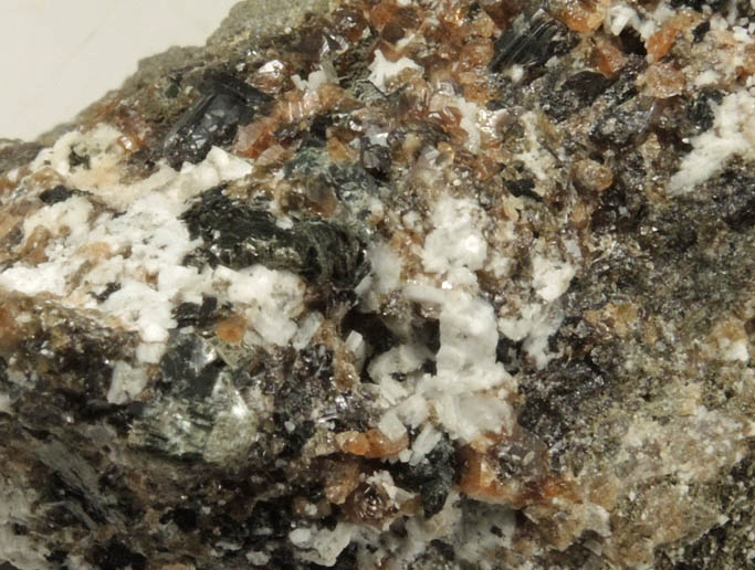 Garronite with Grossular from Islandmagee, County Antrim, Norther Ireland