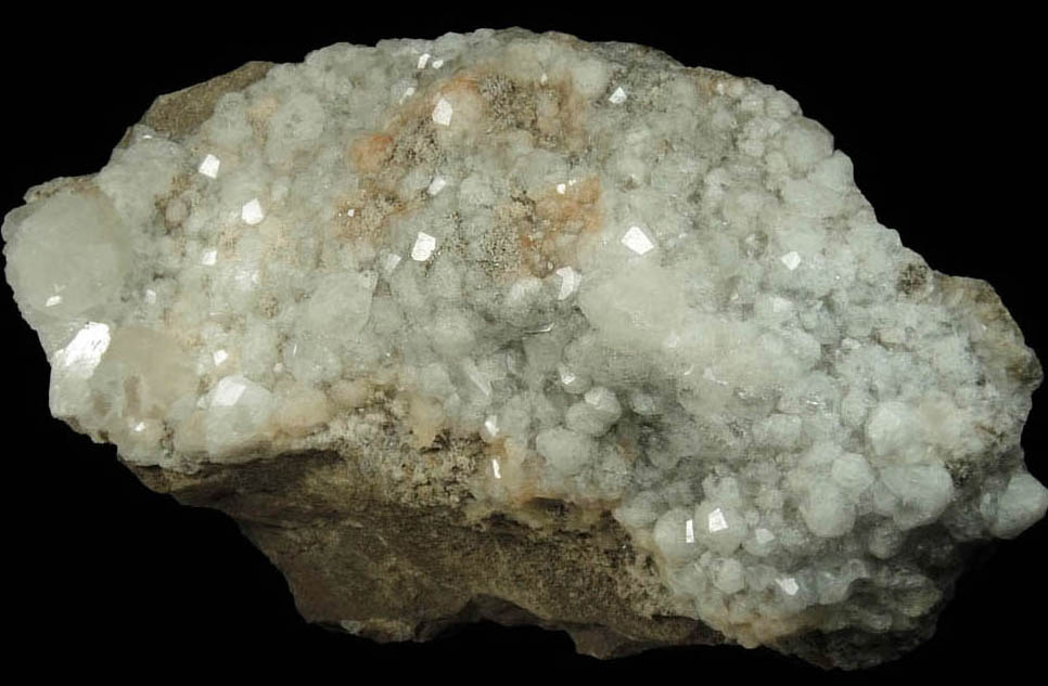 Analcime with Calcite from Cape Split, Blomidon Peninsula, Nova Scotia, Canada