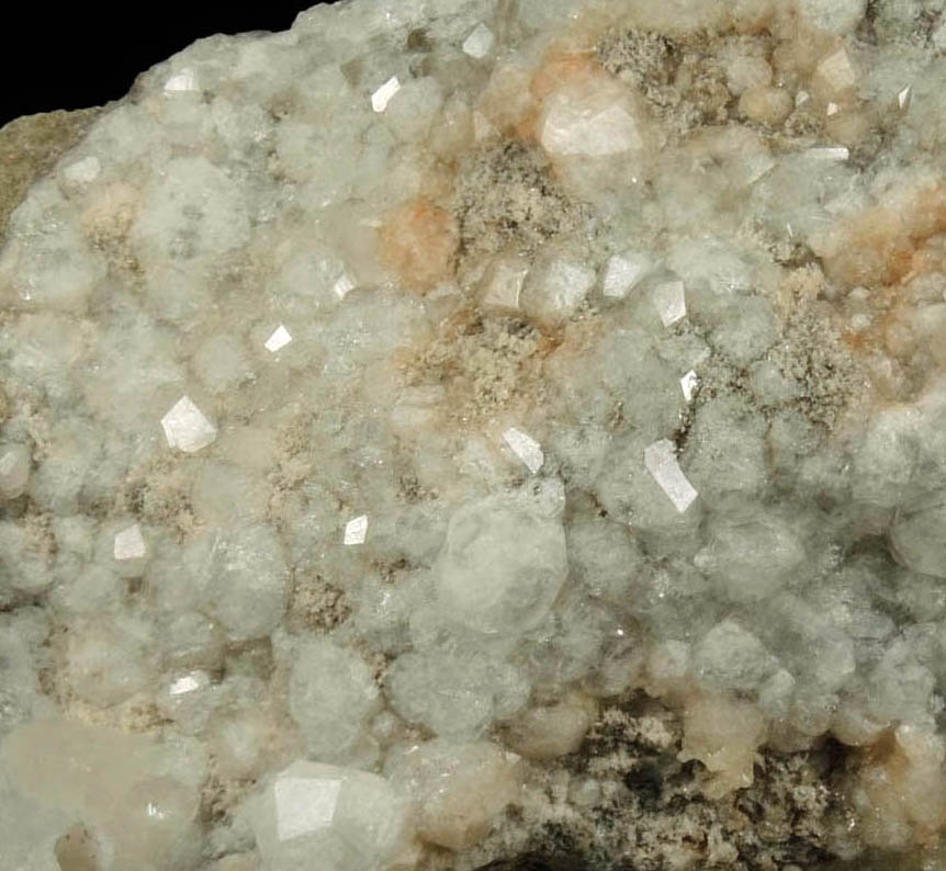 Analcime with Calcite from Cape Split, Blomidon Peninsula, Nova Scotia, Canada