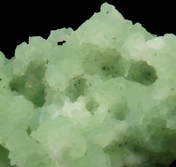 Prehnite pseudomorphs after Anhydrite with Laumontite from Upper New Street Quarry, Paterson, Passaic County, New Jersey