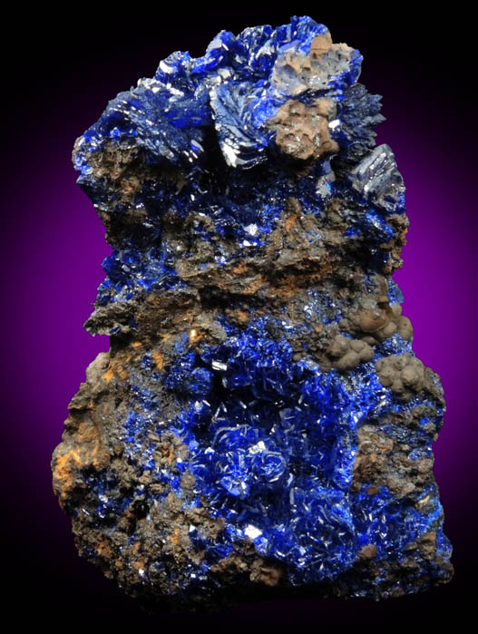 Azurite from 4750' Level, Lone Star Area, Phelps Dodge Morenci Mine, Morenci, Greenlee County, Arizona