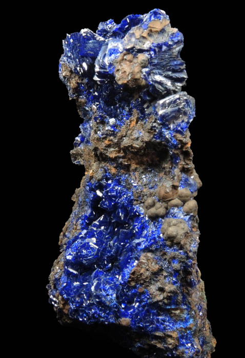 Azurite from 4750' Level, Lone Star Area, Phelps Dodge Morenci Mine, Morenci, Greenlee County, Arizona