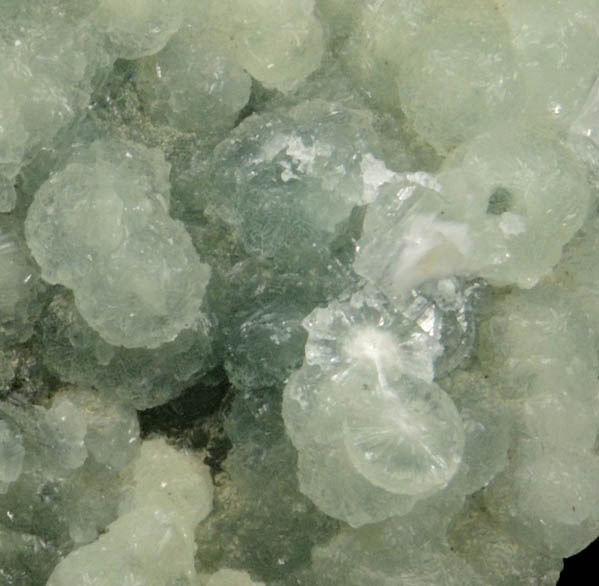 Prehnite from O and G Industries Southbury Quarry, Southbury, New Haven County, Connecticut