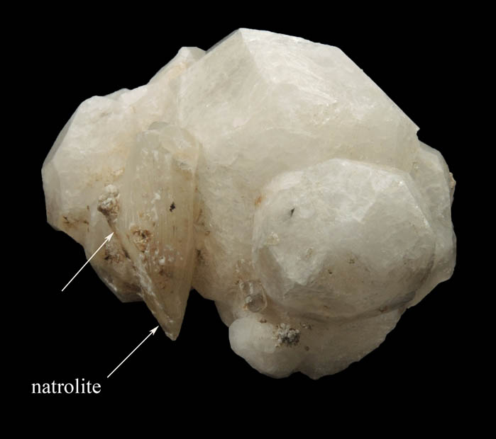 Analcime with Natrolite from Poudrette Quarry, Mont Saint-Hilaire, Qubec, Canada
