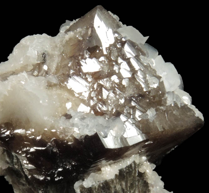 Scheelite, Calcite, Muscovite from Yaogangxian Mine, 32 km southeast of Chenzhou, Hunan, China