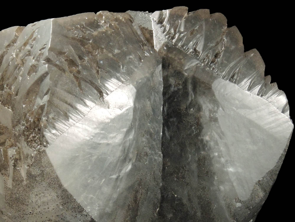 Calcite (twinned crystals with internal phantom zones) from Palmarejo Mine, Chihuahua, Mexico