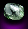 Diamond (1.18 carat fancy-green dodecahedral diamond) from near Ippy, 360 km northeast of Bangui, Central African Republic