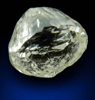 Diamond (1.92 carat superb gem-quality cuttable pale-yellow complex diamond) from Sakha (Yakutia) Republic, Siberia, Russia