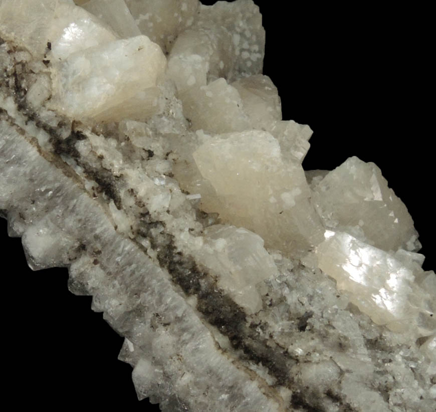 Heulandite with Quartz from (Upper New Street Quarry), Paterson, Passaic County, New Jersey