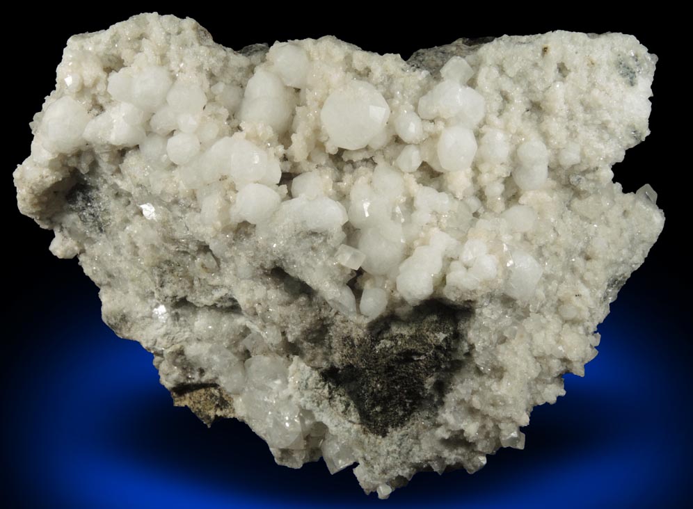Analcime on Apophyllite from Prospect Park Quarry, Prospect Park, Passaic County, New Jersey