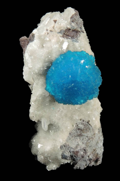 Cavansite on Stilbite-Ca from Wagholi Quarry, Maharashtra, India