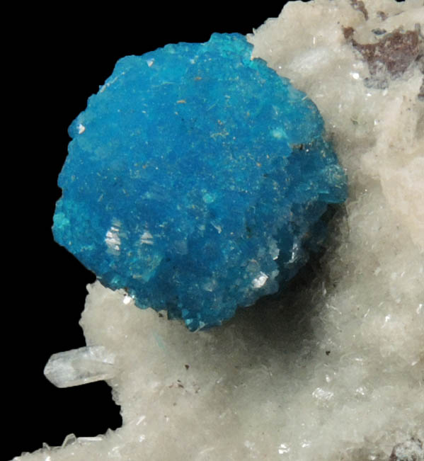 Cavansite on Stilbite-Ca from Wagholi Quarry, Maharashtra, India