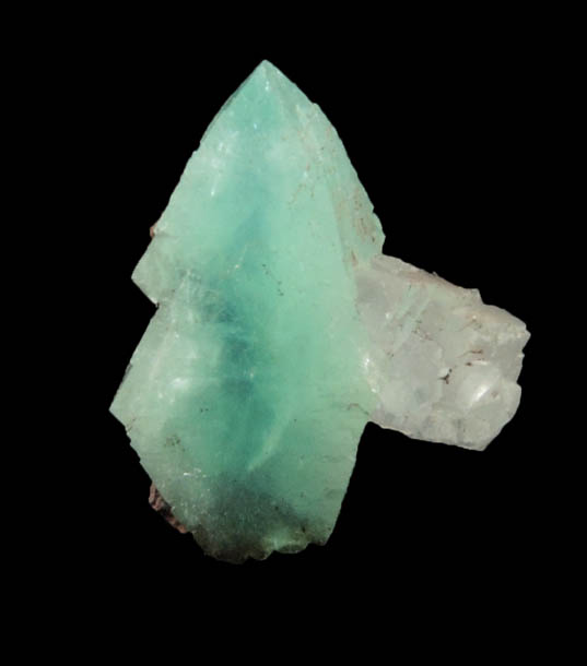 Adamite var. Cuprian Adamite with Calcite from Mina Ojuela, Mapim, Durango, Mexico