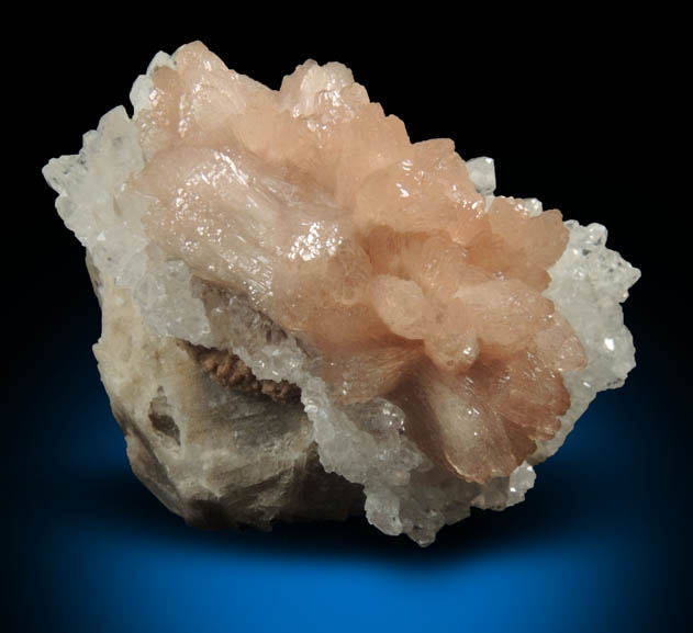 Olmiite on Calcite from N'Chwaning II Mine, Kalahari Manganese Field, Northern Cape Province, South Africa (Type Locality for Olmiite)