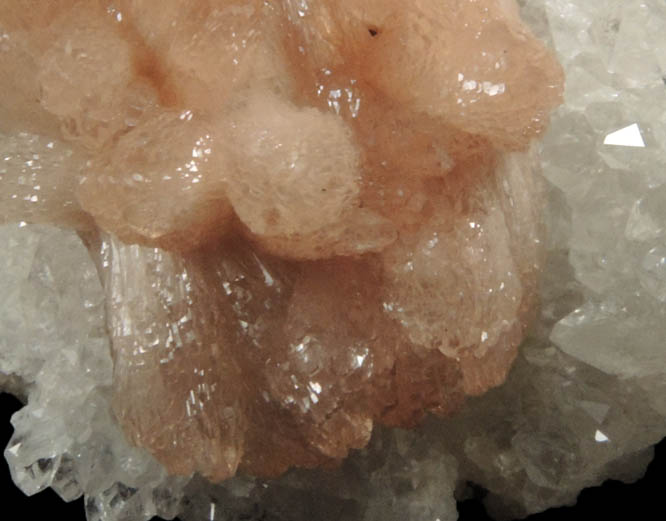 Olmiite on Calcite from N'Chwaning II Mine, Kalahari Manganese Field, Northern Cape Province, South Africa (Type Locality for Olmiite)