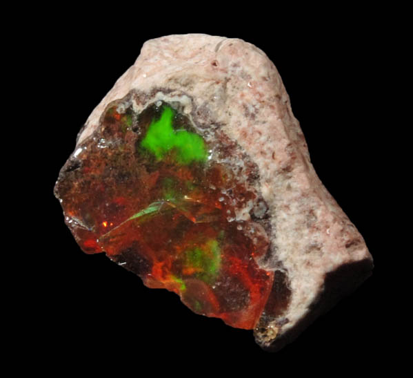 Opal var. Fire opal from Queretaro, Mexico