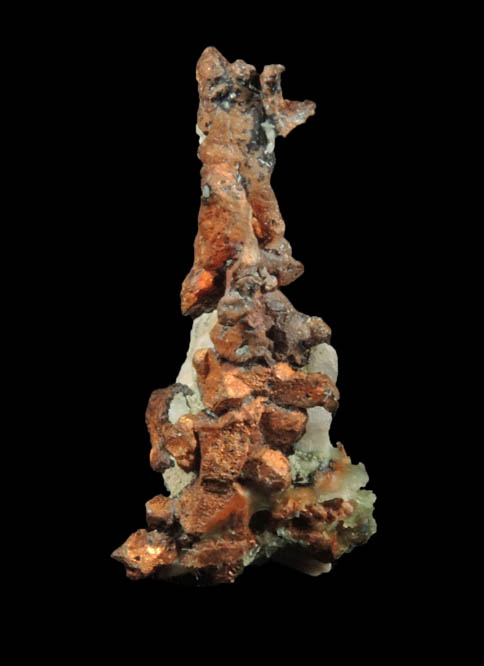 Copper (crystallized native copper) from Ray Mine, Pinal County, Arizona