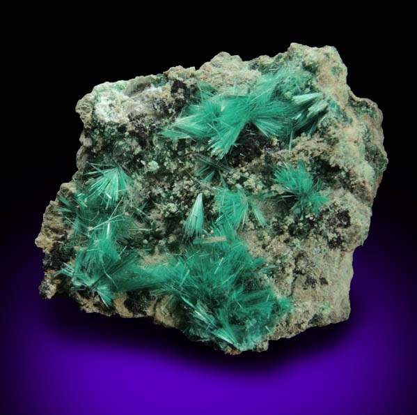 Brochantite from Kabolela Mine, 13 km W of Kambove, Katanga Copperbelt, Lualaba Province, Democratic Republic of the Congo