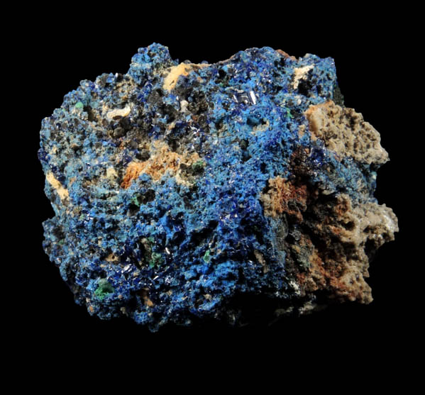 Azurite, Barite, Malachite from Tynagh Mine, Northgate Dumps, County Galway, Ireland