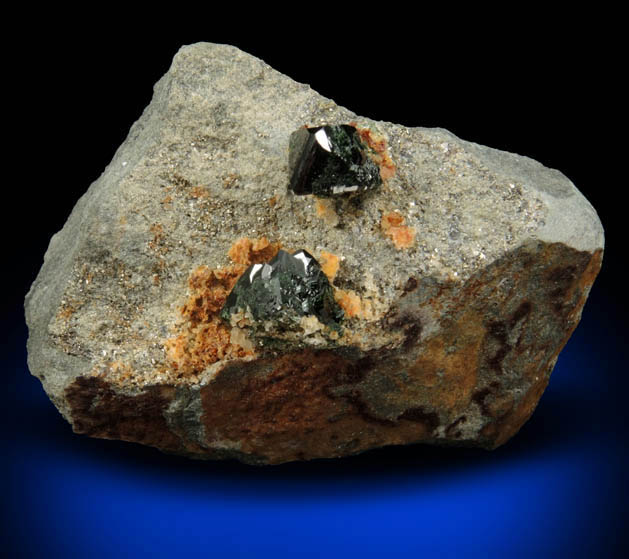 Libethenite from Rokana Mine, Kitwe District, Copperbelt Province, Zambia