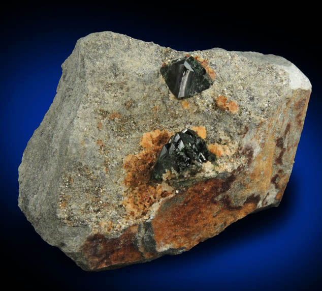 Libethenite from Rokana Mine, Kitwe District, Copperbelt Province, Zambia