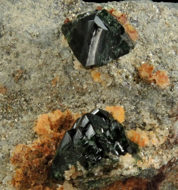 Libethenite from Rokana Mine, Kitwe District, Copperbelt Province, Zambia